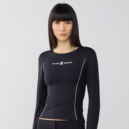 NIKE TOP SHOX LS ZWART DAMES