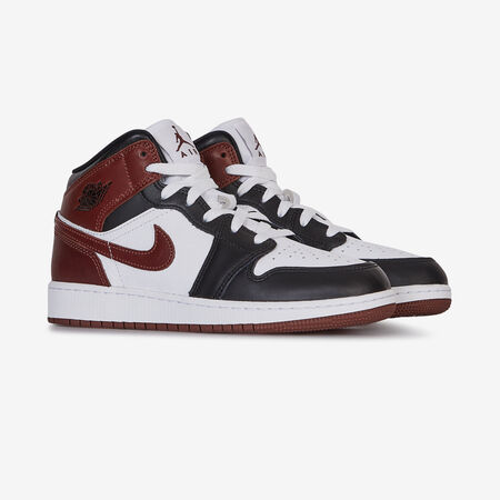 JORDAN air jordan 1 AIR JORDAN 1 MID WIT/BORDEAUXROOD JUNIOR