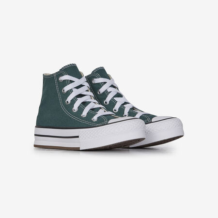 CONVERSE CHUCK TAYLOR ALL STAR LIFT HI GROEN/WIT KIND