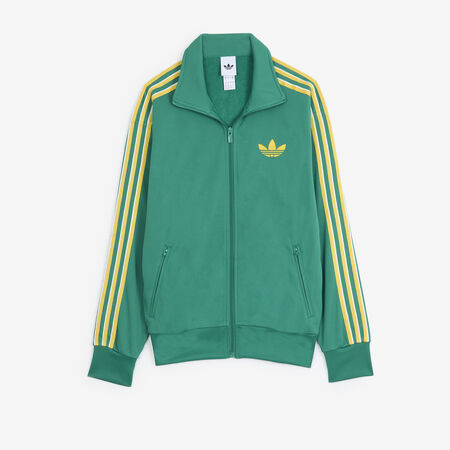 ADIDAS ORIGINALS JACKET FZ FIREBIRD LOOSE GROEN/GEEL DAMES