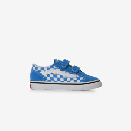 VANS old skool OLD SKOOL CHECK V BLAUW/WIT BABY