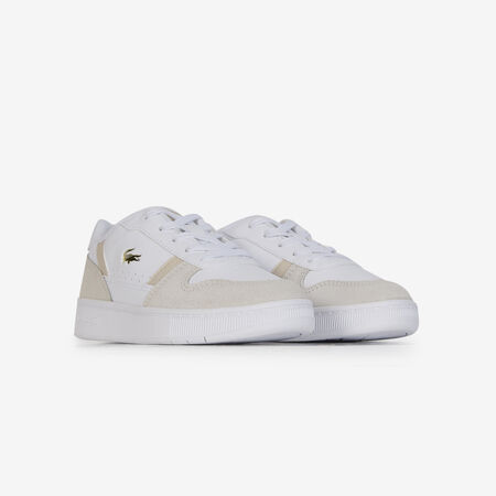 LACOSTE T-CLIP WIT/BEIGE KIND