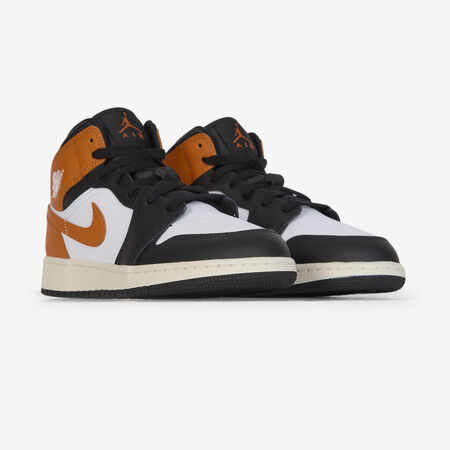 JORDAN AIR JORDAN 1 MID ORANJE/ZWART JUNIOR