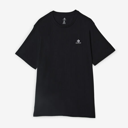 CONVERSE TEE SHIRT STAR CHEVRON ZWART/WIT HEREN