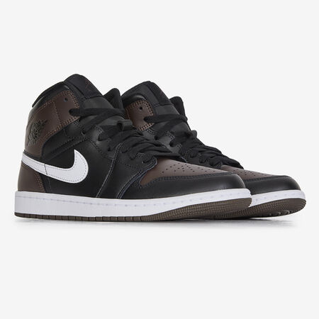 JORDAN AIR JORDAN 1 MID ZWART/BRUIN HEREN
