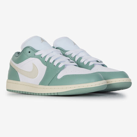 JORDAN AIR JORDAN 1 LOW WIT/GROEN DAMES