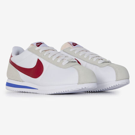 NIKE CORTEZ NYLON OG WIT/ROOD DAMES
