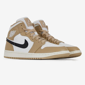 AIR JORDAN 1 MID TAN BLACK