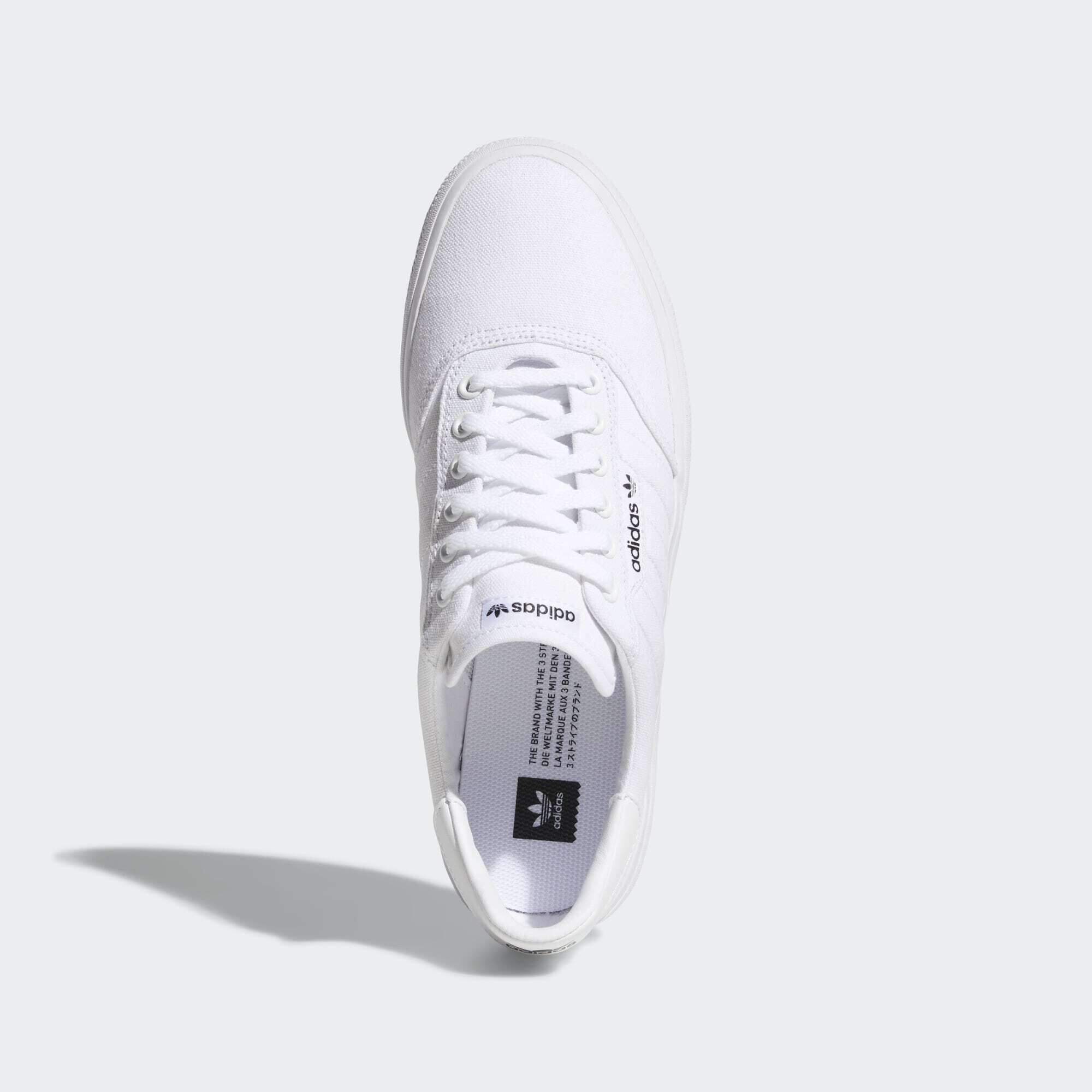 Adidas skateboarding 3mc top vulc trainer in white