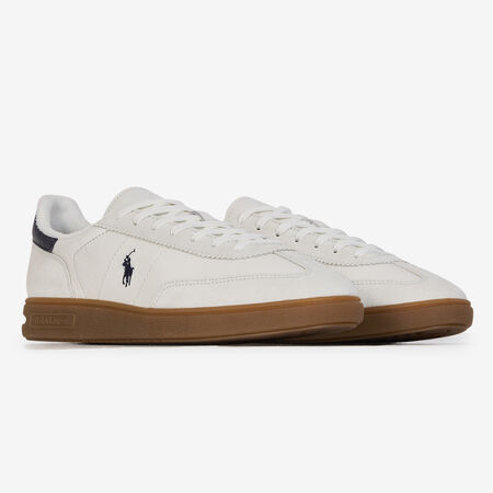 POLO RALPH LAUREN BEDFORD LEATHER WIT/MARINEBLAUW HEREN