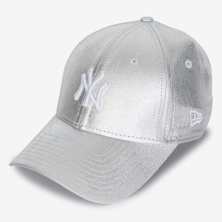 NEW ERA 9FORTY WOMEN NY METALLIC ZILVER DAMES