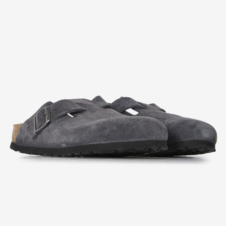 BIRKENSTOCK boston BOSTON SUEDE CHARCOAL GRIJS DAMES