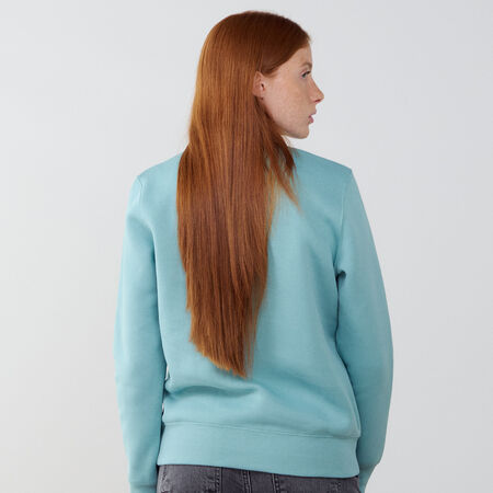 NIKE SWEAT CREW CLUB CENTERED LOGO BLAUW DAMES