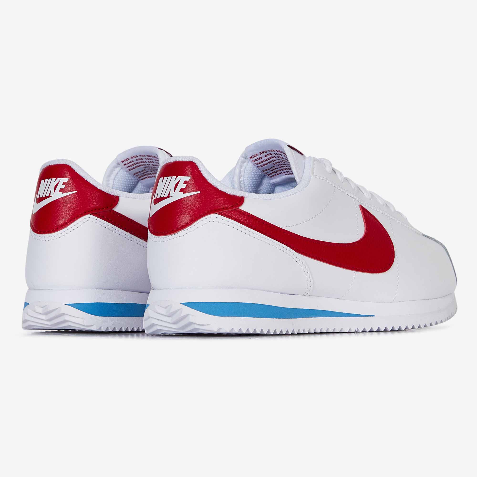 NIKE CORTEZ LEATHER OG WIT/ROOD SNEAKERS DAMES