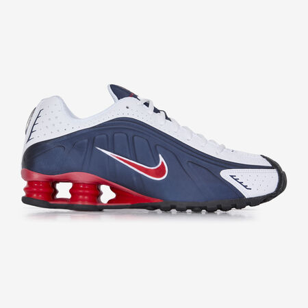 NIKE shox SHOX R4 WIT/MARINEBLAUW HEREN