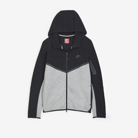 NIKE JACKET TECH FLEECE FZ ZWART/GRIJS HEREN
