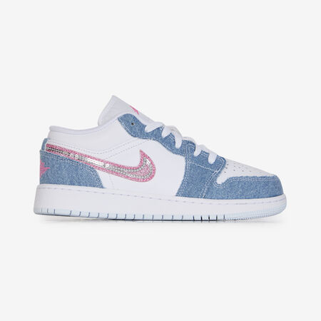 JORDAN AIR JORDAN 1 LOW BLAUW/ROZE JUNIOR