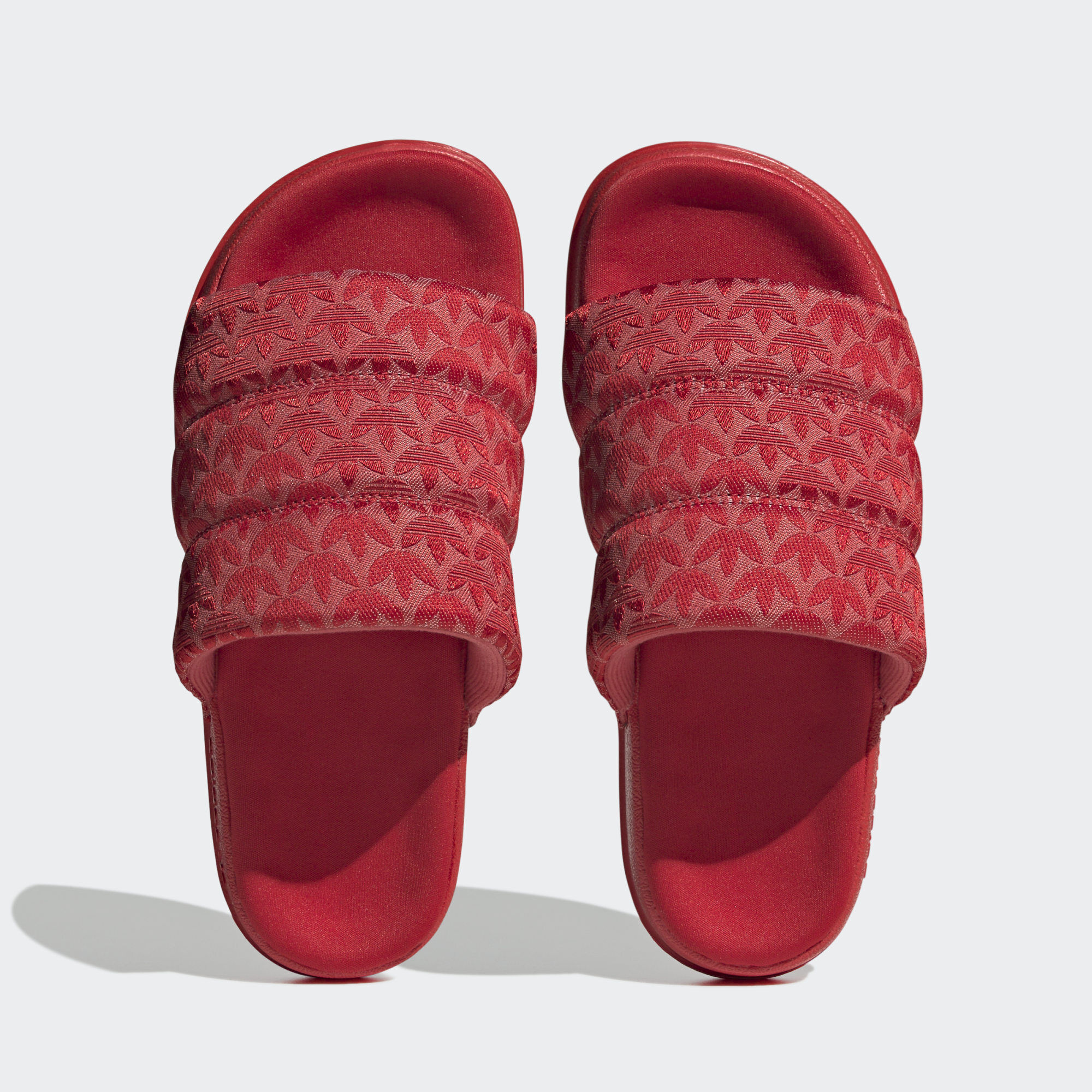 ADIDAS ORIGINALS ADILETTE ESSENTIAL SLIDES Better Scarlet Glory