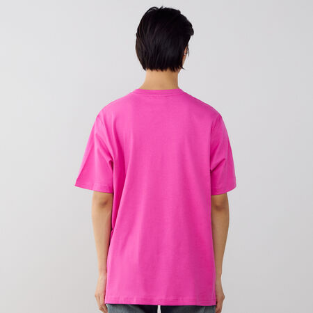 ADIDAS ORIGINALS TEE SHIRT ESSENTIAL ROZE/WIT HEREN
