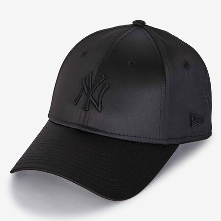 NEW ERA 9FORTY WOMEN NY SATIN LOGO ZWART DAMES