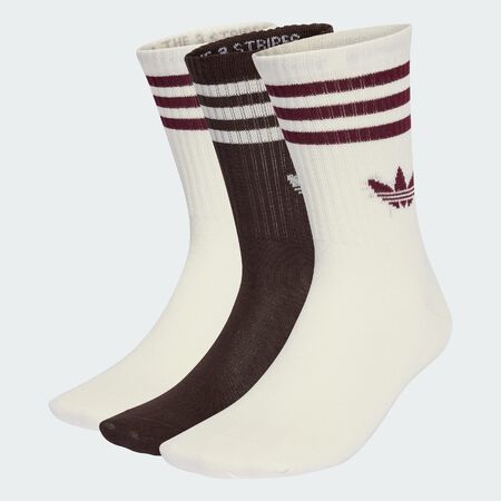 ADIDAS ORIGINALS CHAUSSETTES X3 CREW 3 STRIPES BEIGE/BRUIN HEREN