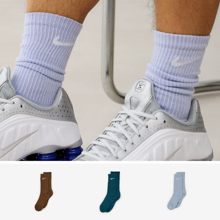 NIKE CHAUSSETTES X3 CREW SOLID COLOR ASSORTI BLAUW/MARINEBLAUW HEREN