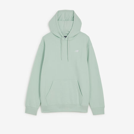 NEW BALANCE HOODIE SMALL LOGO GROEN HEREN