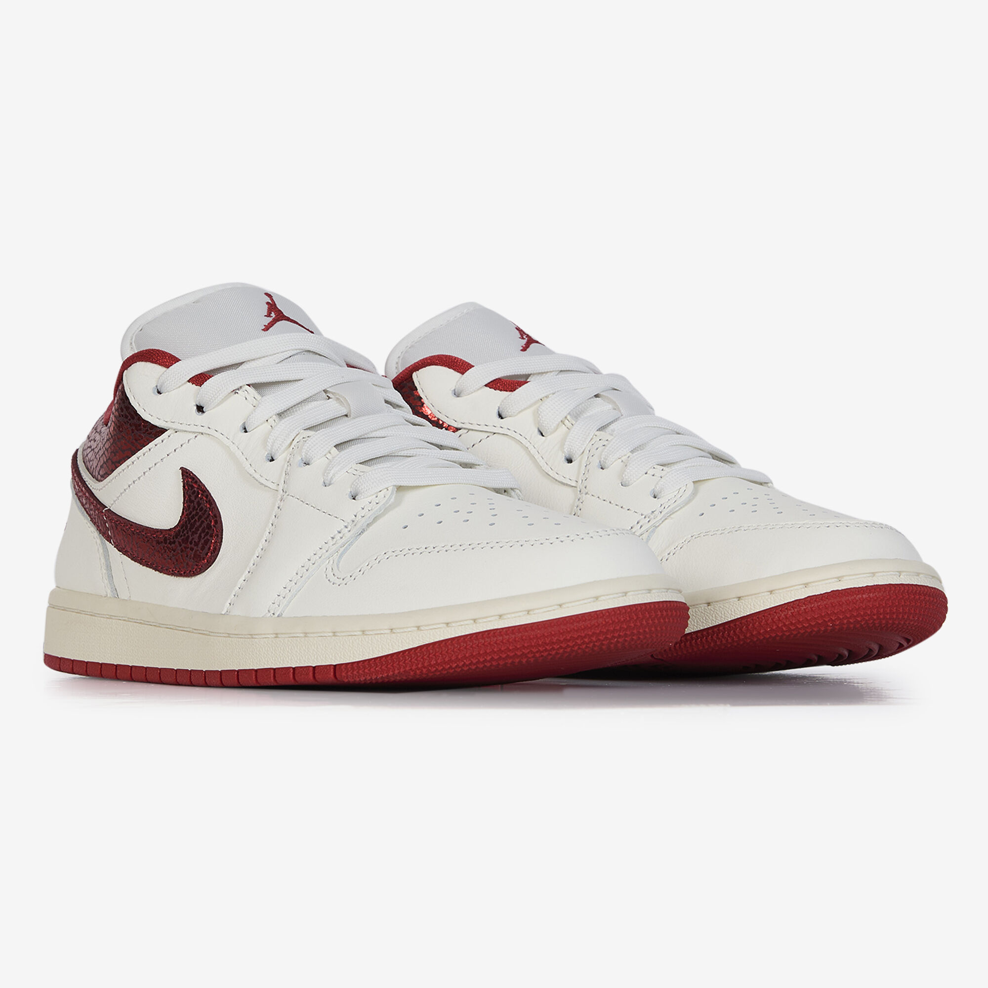 air jordan low 1 white red