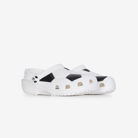 CROCS CLASSIC CLOG FOOTBALL WIT/ZWART KIND