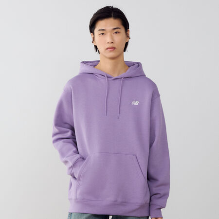NEW BALANCE HOODIE SMALL LOGO PAARS/WIT HEREN