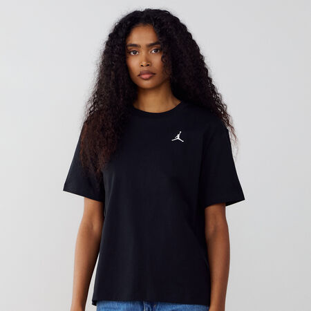 JORDAN TEE SHIRT CORE ESSENTIAL ZWART/WIT DAMES