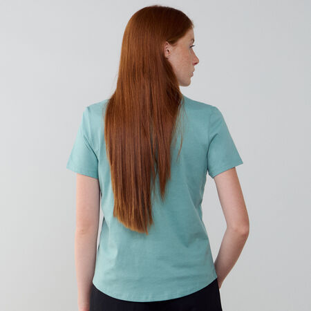 NIKE TEE SHIRT CLUB BLAUW/WIT DAMES
