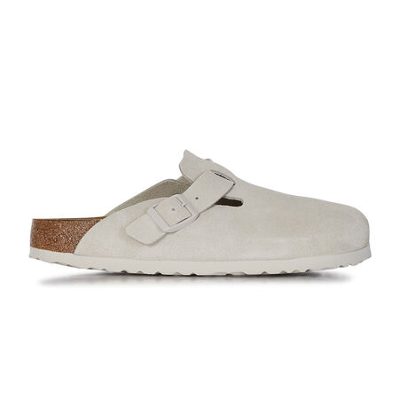 BIRKENSTOCK boston BOSTON SUEDE ANTIQUE WHITE WIT DAMES