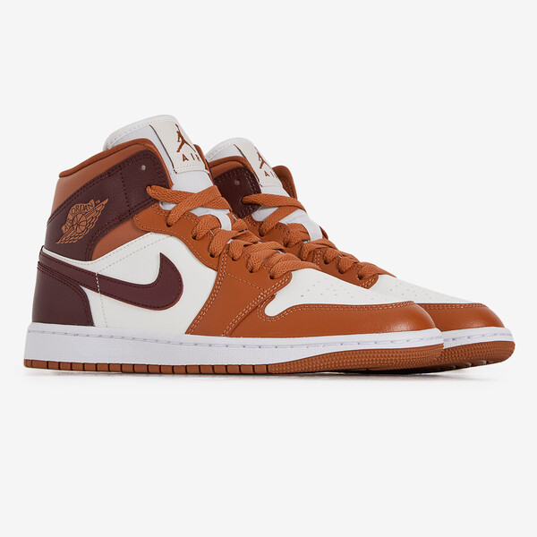 JORDAN AIR JORDAN MID ORANGE/MARRON SNEAKERS DAMES
