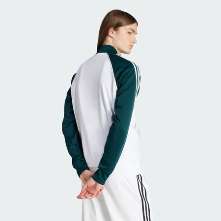 ADIDAS ORIGINALS JACKET FZ SUPERSTAR WIT/GROEN HEREN