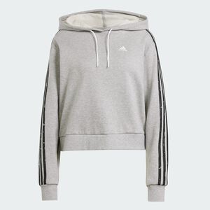 ESSENTIALS 3-STRIPES ANIMAL PRINT RELAXED HOODIE