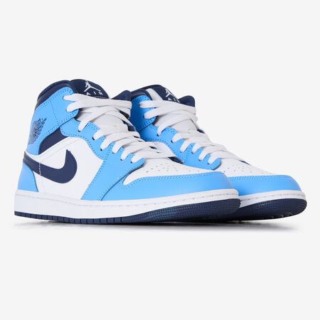 JORDAN air jordan 1 AIR JORDAN 1 MID WIT/BLAUW HEREN