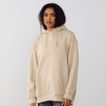 ADIDAS ORIGINALS HOODIE ESSENTIAL TREFOIL OS BEIGE DAMES
