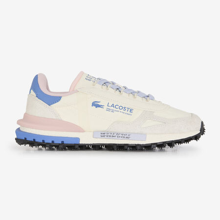 LACOSTE ELITE ACTIVE ECRU/BLEU/ROSE DAMES