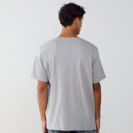 ADIDAS ORIGINALS TEE SHIRT ESSENTIAL GRIJS/WIT HEREN
