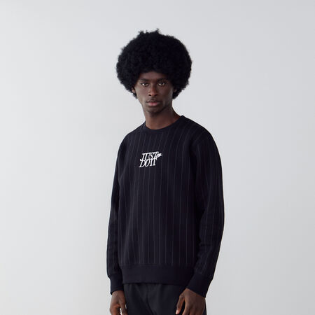 SWEAT CREW JUST DO IT AOP : ZWART/WIT