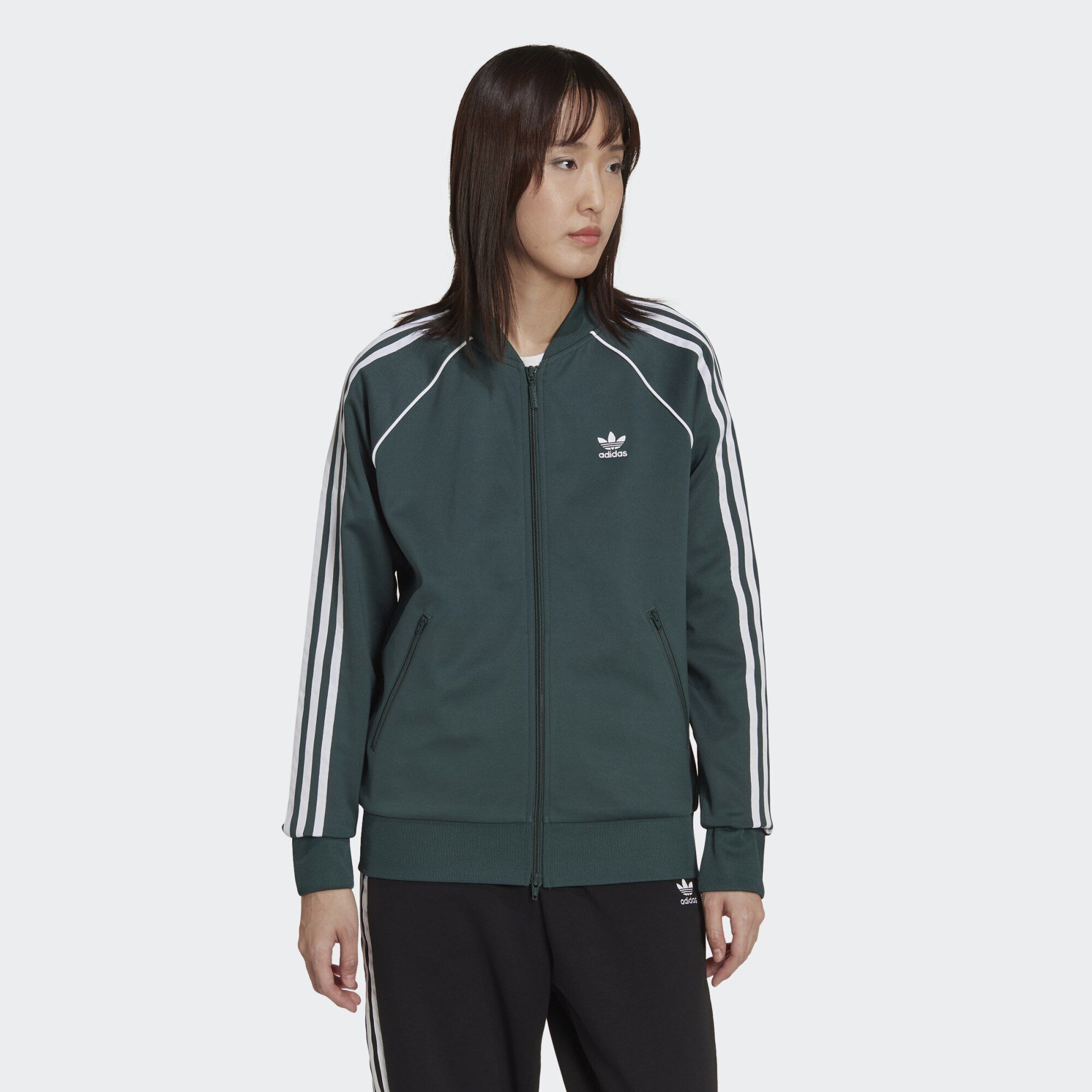 Adidas originals sst deals track jacket green