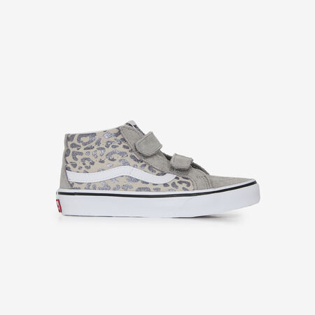 VANS SK8-MID LEOPARD V BEIGE/ZILVER KIND