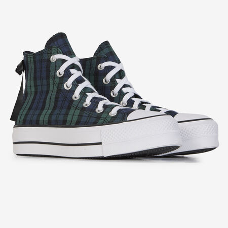 CONVERSE CHUCK TAYLOR ALL STAR LIFT HI BLAUW/ZWART DAMES