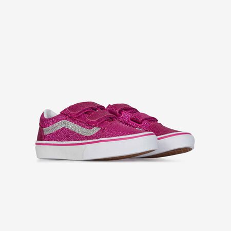 VANS old skool OLD SKOOL V GLITTER ROZE/WIT KIND