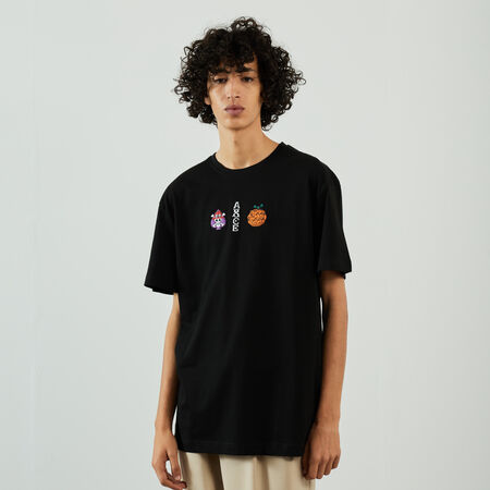 ONE PIECE D. ACE T-SHIRT  ZWART HEREN