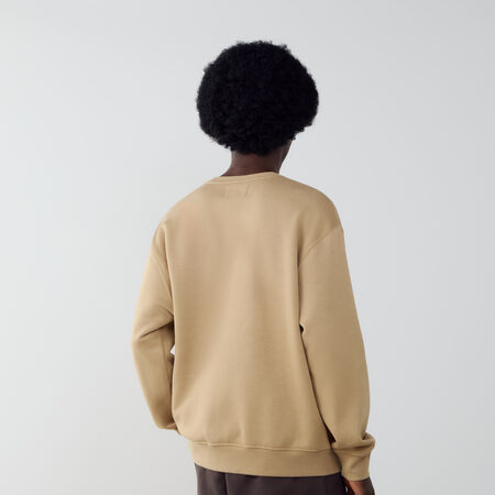 JORDAN SWEAT CREW BROOKLYN BRUIN/WIT HEREN