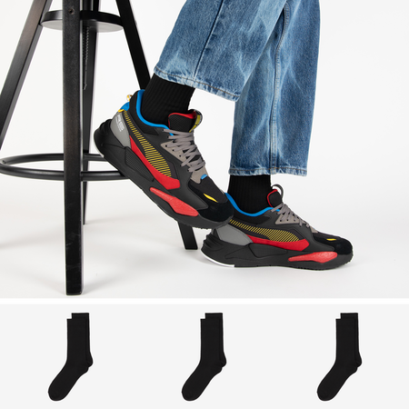 COURIR PACK CHAUSSETTES X3 CREW COURIR NOIR UNISEX