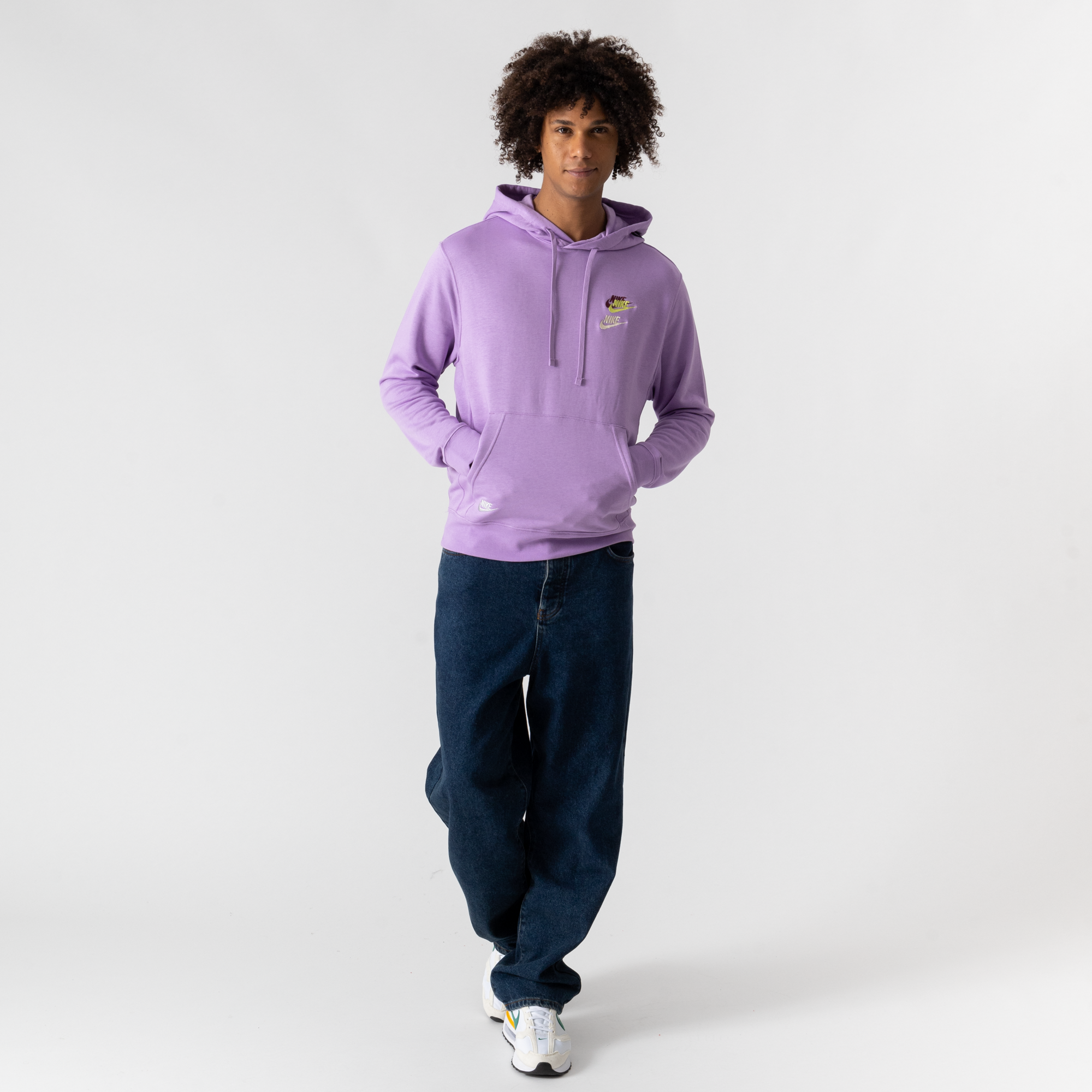 NIKE HOODIE FTA MULTI LOGO PAARS TRUI HEREN