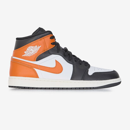 AIR JORDAN 1 MID : WIT/ORANJE